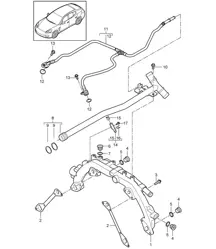 水冷 - 1 - （型号：4820、4840、4870、4620、4640、CWAA、CXNA、CXPA、CXRA、CXR、CWBA、CWB、CWCA、CWC）Panamera 970 (G1) 3.6L / 4.8L 2012-16