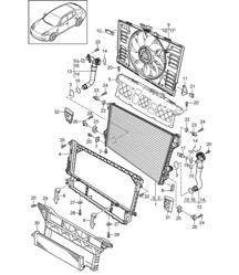 水冷 - 3 - / 散热器 Panamera 970 (G1) 2010-16