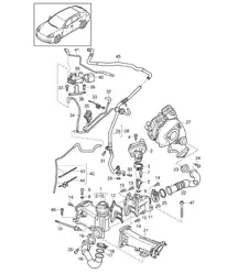 Ricircolo dei gas di scarico/sistema di aspirazione (Modello: CRCC,CRCB, CWJA) Panamera 970 (G1) 3.0L DIESEL 2012-16