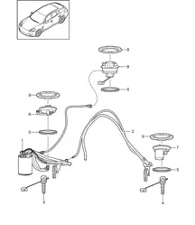 燃油箱 / 燃油泵 / 吸油喷射泵 (型号：CRCC、CRCB、CWJA) Panamera 970 (G1) 3.0L 柴油 2012-16