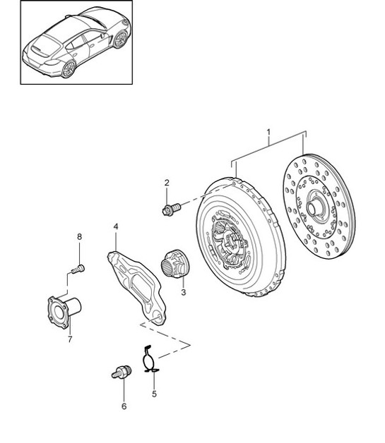 Diagram 301-000 Porsche 9J1.2 Taycan Turbo GT met Weissach-pakket Sport Sedan 2024>> 