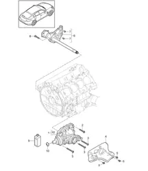 Differentieel vooras / Motorbeugels / Klaar voor installatie (Model: 4640,4840, 4870,CWAA, CXNA,CXPA, CXRA,CXR, CWBA,CWB, CWCA,CWC, CWDA,CWD, CWFA,CWF+ PR:339) Panamera 970 (G1) 2010-16