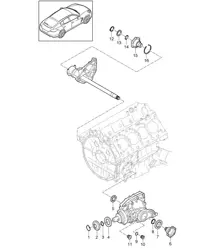 Diferencial eje delantero / Soportes motor / Piezas sueltas (Modelo: 4640,4840, 4870,CWAA, CXNA,CXPA, CXRA,CXR, CWBA,CWB, CWCA,CWC, CWDA,CWD, CWFA,CWF+ PR:339) Panamera 970 ( G1) 2010-16