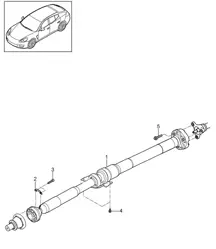 Albero cardanico Panamera 970 (G1) 2010-16