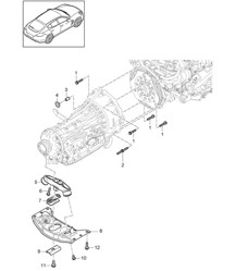 Parti di montaggio per motore e trasmissione/Supporto trasmissione (Modello: A7000) Panamera 970 (G1) 3.0L HYBRID 2012-16