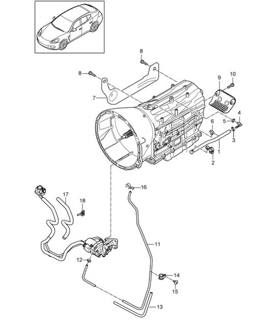 Diagram 320-015 Porsche 991 (911) MK1 2012-2016 Transmission