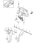 Hand Lever System, Pedal Cluster  Panamera 970 MK1 (2009-2013)