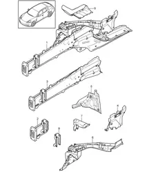 Parte anteriore / Parti singole Panamera 970 (G1) 2010-16