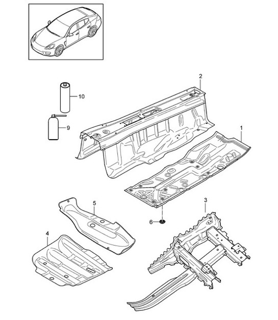 Diagram 801-020 Porsche Taycan 2020>> 