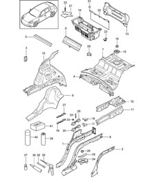 Parte trasera Panamera 970 (G1) 2010-16