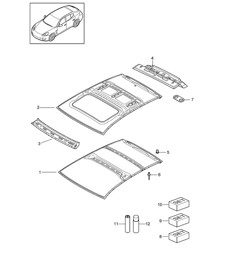 Techo / Portillo Panamera 970 (G1) 2010-16