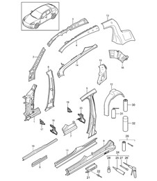 Parte lateral - INTERIOR - Panamera 970 (G1) 2010-16
