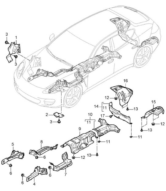 Diagram 801-072 Porsche Boxster GTS 718 4.0L PDK (400 Bhp) Body