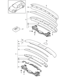 Spoiler posteriore Panamera 970 (G1) 2010-16