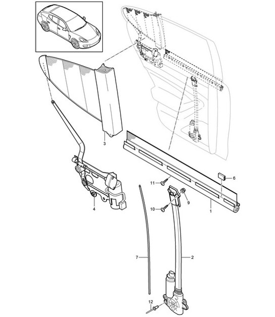 Diagram 804-050 Porsche Macan (95B) MK1 (2014-2018) Body