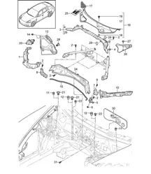 Wasserbehälter Panamera 970 (G1) 2010-16