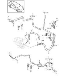 Ibrido / Circuito frigorifero Panamera 970 (G1) 3.0L HYBRID 2012-16