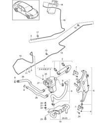 Chauffage d'appoint (PR:850,851) Panamera 970 (G1) 2010-16
