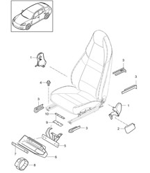 前排座椅（完整）/舒适座椅 Panamera 970 (G1) 2010-16