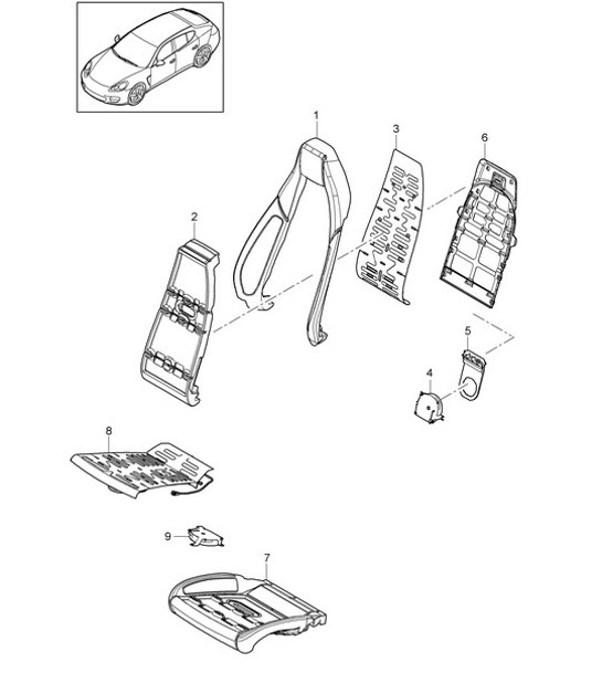 Diagram 817-007 Porsche 991 (911) MK1 2012-2016 Body