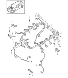 Wiring looms / Engine Panamera 970 (G1) 2010-16