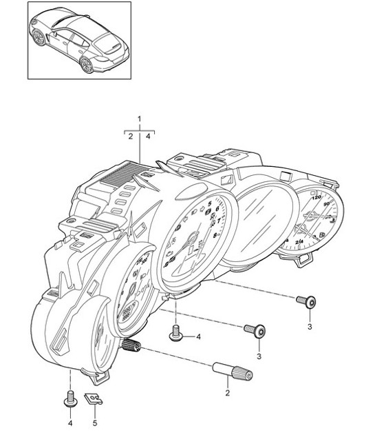Diagram 906-002 Porsche 996 C4 3.4L 1997-08/01 Electrical equipment