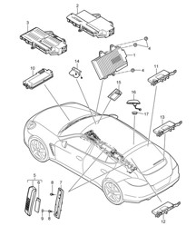 Telephone / Amplifiers / Aerial amplifier / Lines / Aerial / Video Panamera 970 (G1) 2010-16