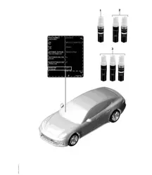 油漆补漆器/油漆 Panamera 971.1 (G2) 2017-20