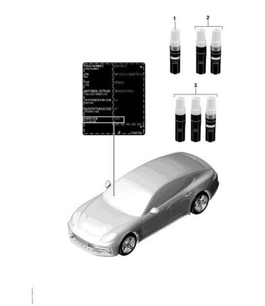 Diagram 004-000 Porsche 970.1 Panamera Diesel V6 3.0L 2011-13 Accessories & others 