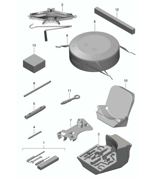 Tool jack 981 Boxster / Boxster S 2012-16