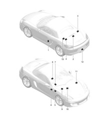 Signs/notices 981 Boxster / Boxster S 2012-16