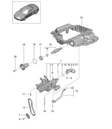 Pompe à huile 981 Boxster / Boxster S 2012-16