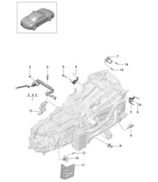 Caja de cambios manual / Piezas individuales (Modelo: G8100,G8120) 981 Boxster / Boxster S 2012-16