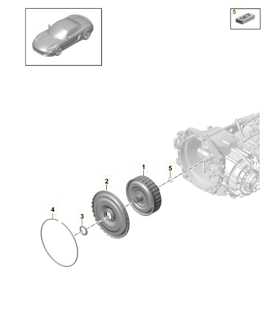 Diagram 320-010 Porsche Cayman S 3.4L 987C 2005-08 Transmission