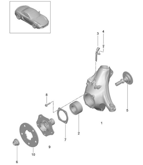 Diagram 401-005 Porsche 9YA Cayenne Coupe Turbo GT V8 4.0L 640Hp 2021-23 