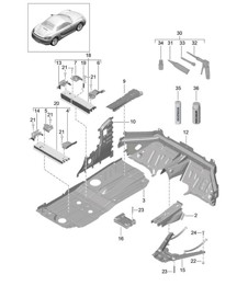 Boden – Mitte – 981 Boxster / Boxster S 2012–16