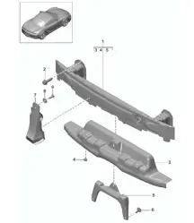 Stoßstangenträger - HINTEN - 981 Boxster / Boxster S 2012-16