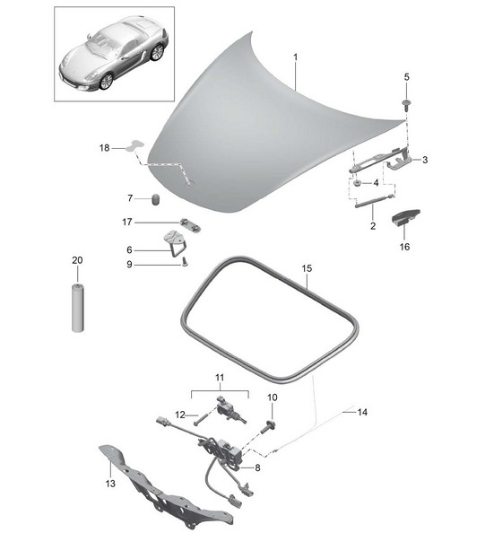 Cache - AVANT - 981 Boxster / Boxster S 2012-16