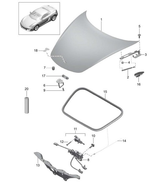 Diagram 803-000 Porsche Cayenne 9YB 2023>> 
