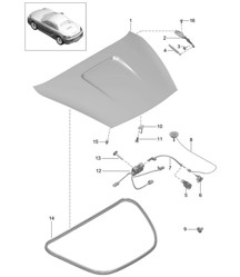 Cache - ARRIÈRE - 981 Boxster / Boxster S 2012-16