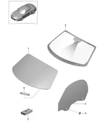 Vitrage 981 Boxster / Boxster S 2012-16