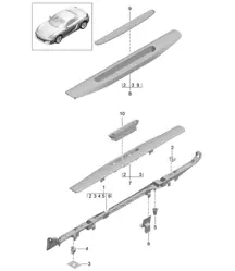 Rivestimento/davanzale - Interno - 981 Boxster / Boxster S 2012-16