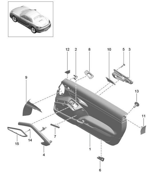 Diagram 808-010 Porsche 993 (911) C4 1994-97 Body