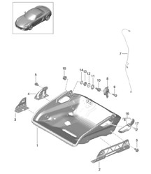 Kuipstoel / Inklapbaar / Zitframe / Accessoires 981 Boxster / Boxster S 2012-16