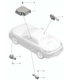 Unidad de control / Sensor / Airbag 981 Boxster / Boxster S 2012-16