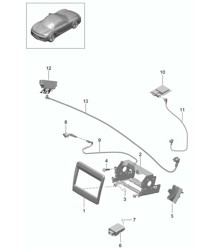 Preparación / Sistema de navegación - Japón, PR:675 - 981 Boxster / Boxster S 2012-16