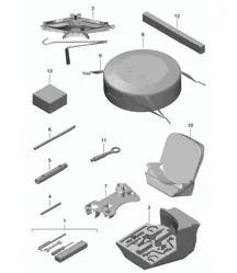Tool jack 981C Cayman / Cayman S 2014-16