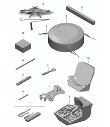 Werkzeugheber 981C Cayman / Cayman S 2014-16