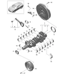 Crankshaft 981C Cayman / Cayman S 2014-16