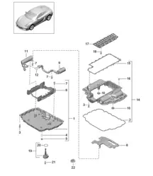 Carter d'huile 981C Cayman / Cayman S 2014-16